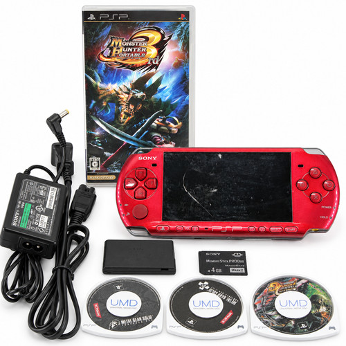 Sony psp 3000 console rossa - psp-3000,